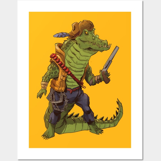 TMNT Leatherhead Wall Art by markodjeska